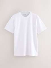 Navy/White/Stone Smart Soft Touch Heavyweight T-Shirts 3 Pack - Image 8 of 12
