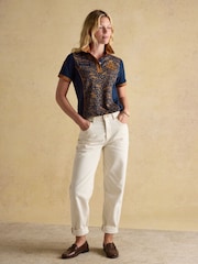 Joules Official Burghley Horse Print Pique Polo Shirt - Imagem 10 de 11