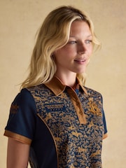 Joules Official Burghley Horse Print Pique Polo Shirt - Imagem 5 de 11