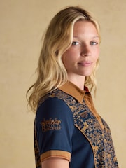 Joules Official Burghley Horse Print Pique Polo Shirt - Imagem 7 de 11
