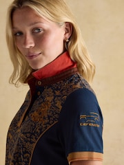 Joules Official Burghley Horse Print Pique Polo Shirt - Imagem 9 de 11