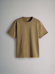 The Set Black/Cream/Eru Stripe/Khaki Green 4 Pack Relaxed Short Sleeve 100% Cotton T-Shirts - Image 2 of 7