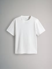 The Set Black/Cream/Eru Stripe/Khaki Green 4 Pack Relaxed Short Sleeve 100% Cotton T-Shirts - Image 5 of 7