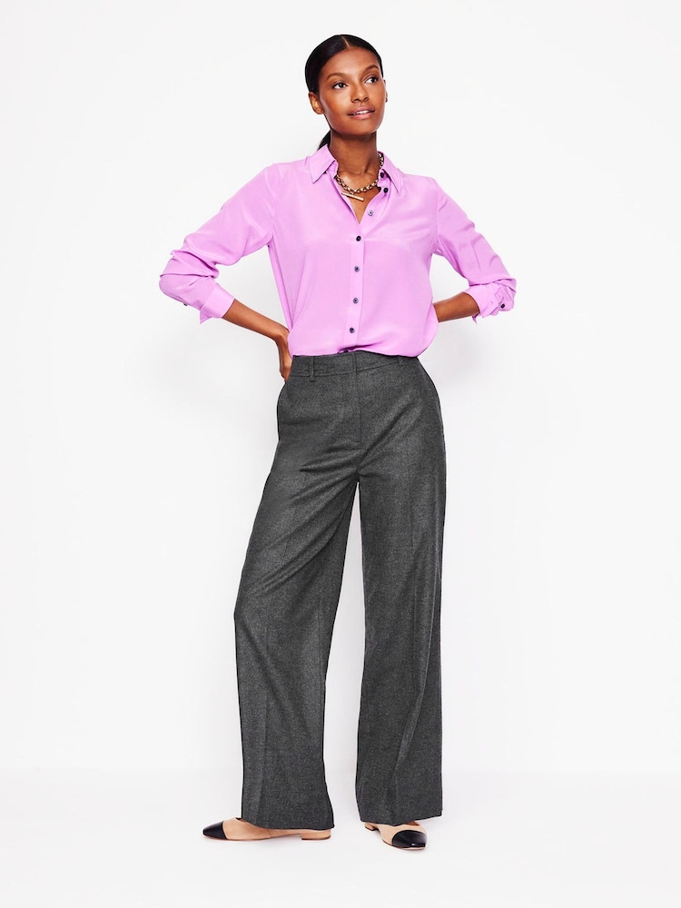 Boden Grey Westbourne Wool Blend Trousers - Image 1 of 5