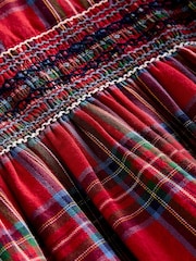 Boden Red Bess Check Cosy Smocked Dress - Image 3 of 3