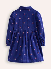 Boden Blue Aubrey Puff Sleeve Toadstool Shirt 100% Cotton Dress - Image 3 of 4
