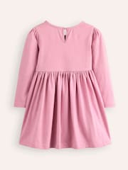 Boden Pink Nellie Woodland Appliqué Flare 100% Cotton Dress - Image 2 of 3