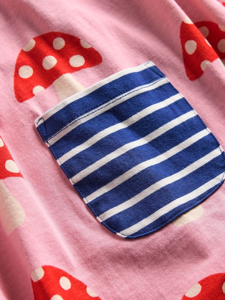 Boden Pink 100% Cotton Print Top and Leggings Set - Image 3 of 3