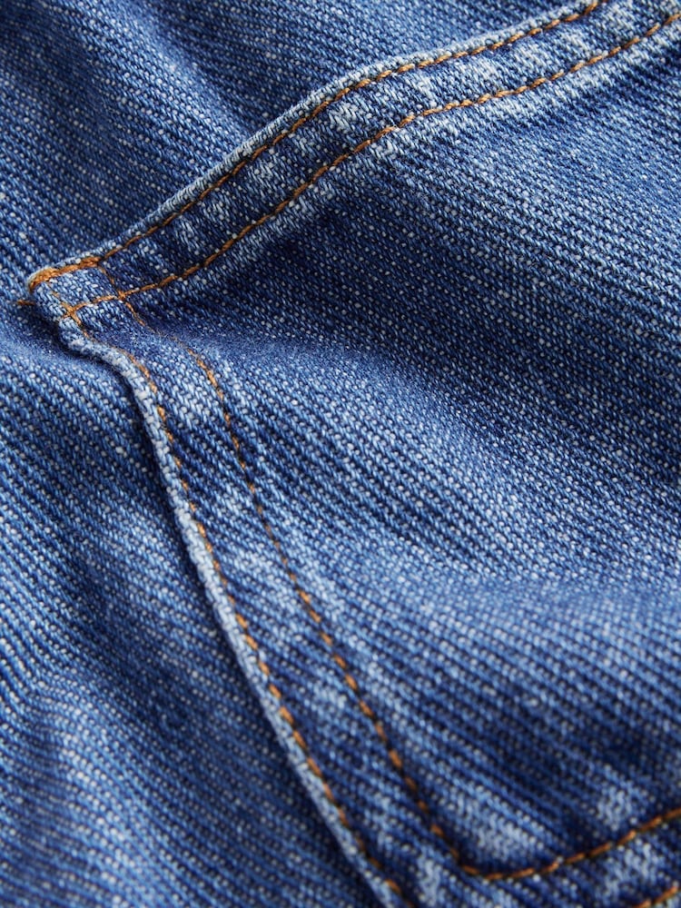 Boden Blue Button Pull-On Mini 100% Cotton Skirt - Image 3 of 3 Boden Blue Button Pull-On Mini 100% Cotton Skirt - Image 3 of 3