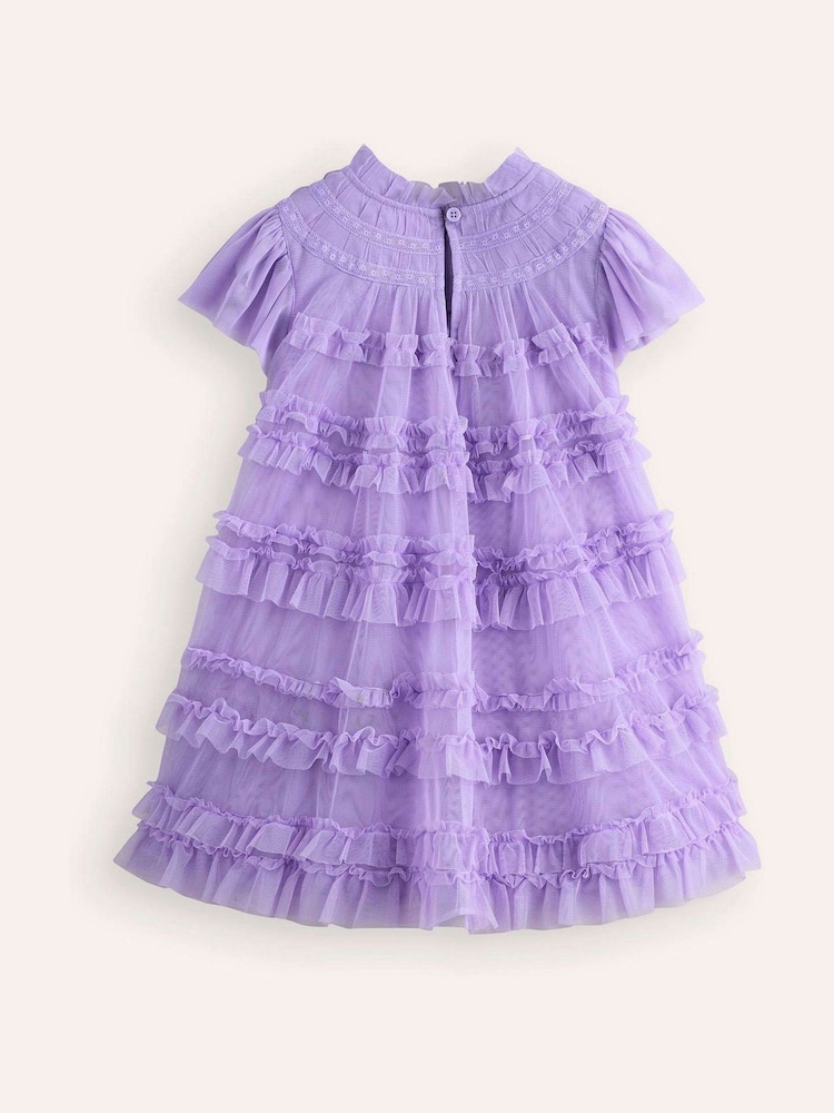 Lilla - Boden Winnie Tulle Tiered Festkjoler - Image 3 of 4