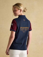 Joules Official Scone Navy Pique Polo Shirt - Image 2 of 9