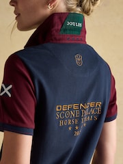 Joules Official Scone Navy Pique Polo Shirt - Image 7 of 9