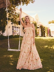 Friends Like These Coral Floral Millie Mackintosh Maxi Sun Dress - Image 1 of 4