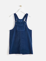 Oliver Bonas Blue Corduroy Pinafore Dress - Image 3 of 7