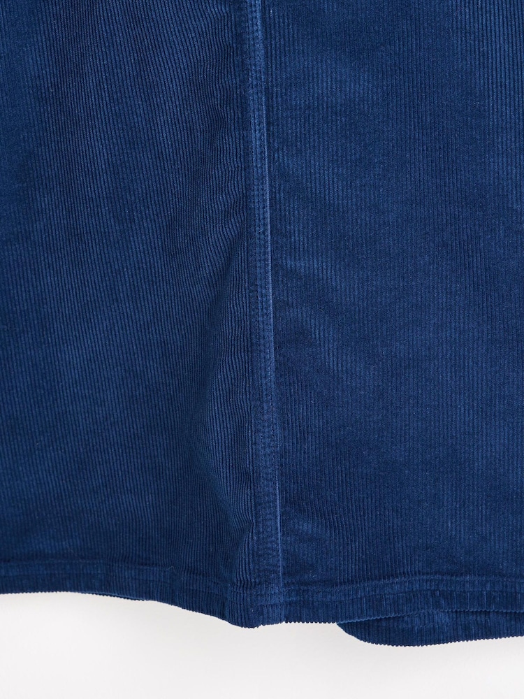 Oliver Bonas Blue Corduroy Pinafore Dress - Image 7 of 7 Oliver Bonas Blue Corduroy Pinafore Dress - Image 7 of 7