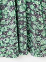 Rochie mini cu paiete și model leopard Oliver Bonas - Image 5 of 5