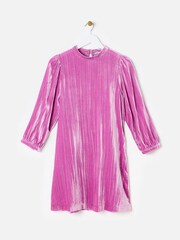 فستان قصير مخملي من لونين من Oliver Bonas - Image 1 of 1