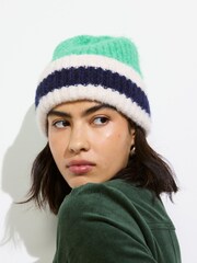 Oliver Bonas – gestreifter Strick-Beanie - Bild 1 von 5