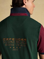 Joules Official Scone Green Colourblock Pique Polo Shirt - Image 6 of 8