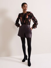 Phase Eight Black Cordelia Ruffle Blouse - Image 3 of 7