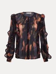 Phase Eight Black Cordelia Ruffle Blouse - Image 7 of 7