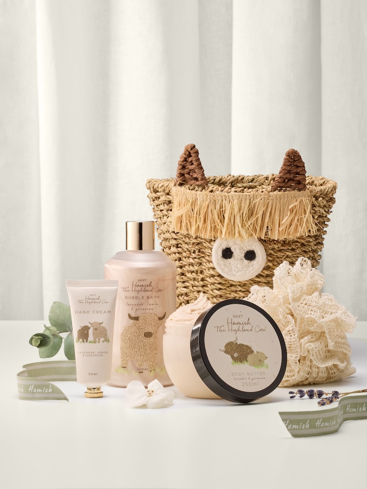 Hamish the Highland Cow Bath & Body Gift Basket - Image 2 of 3 Hamish the Highland Cow Bath & Body Gift Basket - Image 2 of 3