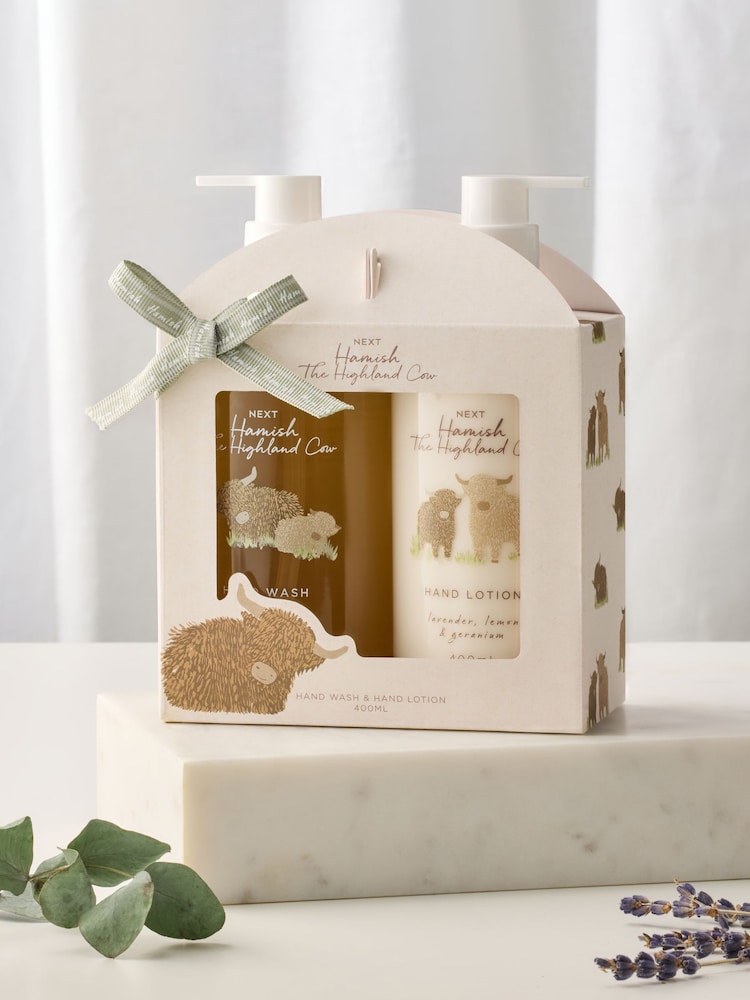 Hamish the Highland Cow Hand Wash & Lotion Gift Set - Image 1 of 3 Hamish the Highland Cow Hand Wash & Lotion Gift Set - Image 1 of 3
