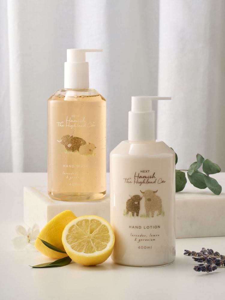 Hamish the Highland Cow Hand Wash & Lotion Gift Set - Image 2 of 3 Hamish the Highland Cow Hand Wash & Lotion Gift Set - Image 2 of 3