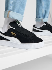 Puma Black/White Suede Classic XL Trainers - Image 10 of 10