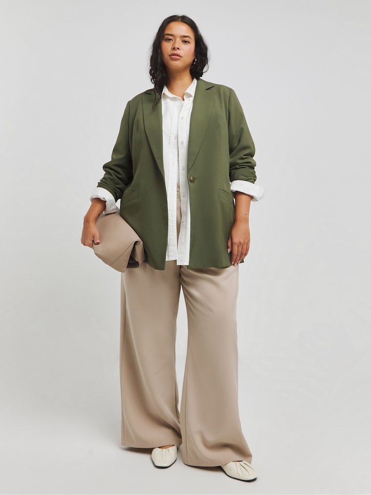 Simply Be Green Single Breasted Blazer - Image 4 of 4