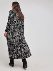 Simply Be Black Supersoft Boat Neck Midi Dress - Image 2 of 4