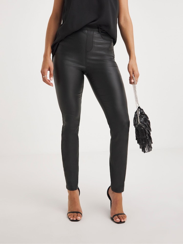 JD Williams Coated Bella Slim Leg Jeggings - Image 1 of 4