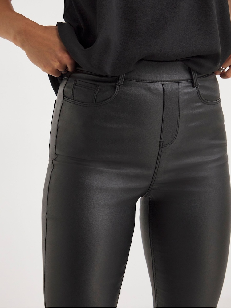 JD Williams Coated Bella Slim Leg Jeggings - Image 4 of 4