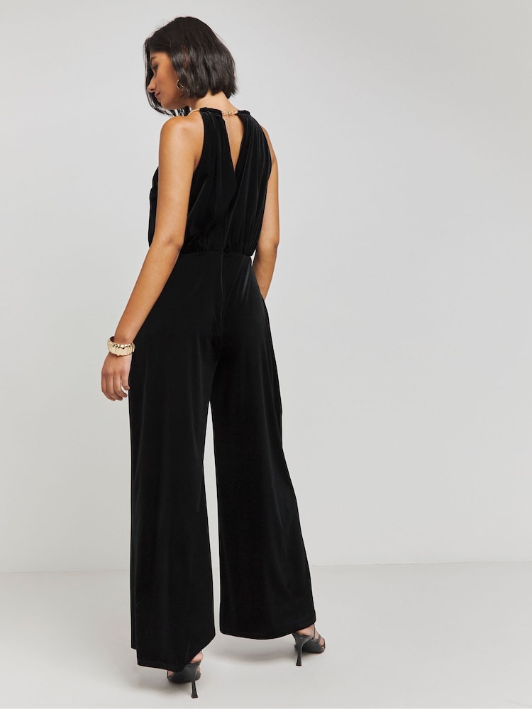 Simply Be Velour Wide Leg Jumpsuit - Bild 2 von 4 Simply Be Velour Wide Leg Jumpsuit - Bild 2 von 4