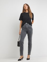 JD Williams Grey Diamante Slim Leg Jeans - Image 3 of 4