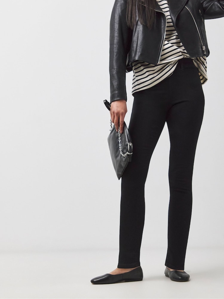 JD Williams Black Slim Jeggins 2 Pack - Image 2 of 4