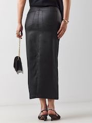 JD Williams Black Coated Skirt - Image 2 of 4
