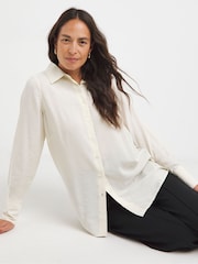Anthology By JD Williams Cream Modal Shirt - Image 1 of 4