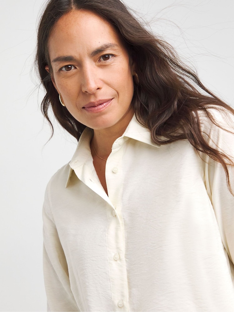 Anthology By JD Williams Cream Modal Shirt - Image 4 of 4