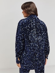 Camisa de terciopelo con lentejuelas de Simply Be - Imagen 2 de 4