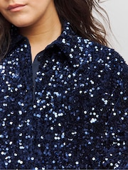 Camisa de terciopelo con lentejuelas de Simply Be - Imagen 4 de 4