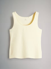 The Set Pale Pink/Grey Marl/Yellow/White/Blue Scoop Neck Vests 5 Pack - Image 5 of 7