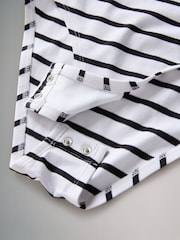 The Set Black/White/Grey Marl/Stripe Boat Neck Bodies 4 Pack - Image 6 of 7