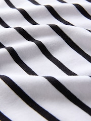 The Set Black/White/Grey Marl/Stripe Boat Neck Bodies 4 Pack - Image 7 of 7