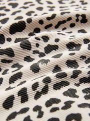 The Set Pink/Black/Grey Marl/White/Animal Print Ribbed Bandeau Tops 5 Pack - Image 7 of 8