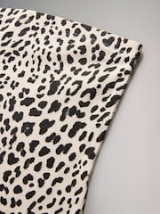 The Set Pink/Black/Grey Marl/White/Animal Print Ribbed Bandeau Tops 5 Pack - Image 8 of 8