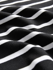 The Set Black/White/Stripe/Taupe Brown 4 Pack Ribbed Racer Vests - Image 13 of 13