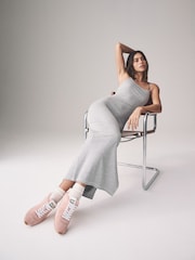 The Set Black/Grey Marl/Taupe Brown 3 Pack Strappy Ribbed Dress - Image 1 of 9