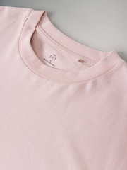 The Set Grey/Pink 3 Pack 100% Cotton Short Sleeve Heavyweight T-Shirt Dress - Image 2 of 3