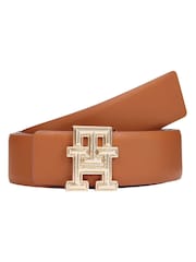 Tommy Hilfiger Monogram Reversible Leather Belt - Imagen 1 de 3